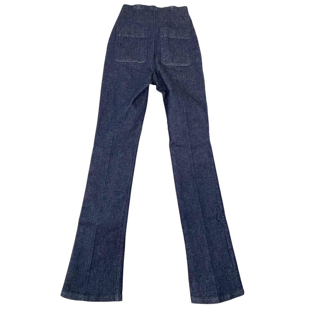 Spanx Denim Demi Boot Raw Indigo Jeans Size XS 21161R - Picture 3 of 13
